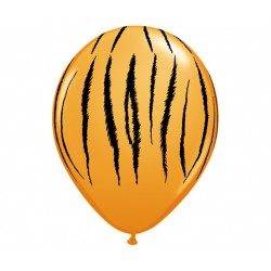 Balon 11cali Tygrys - paski pomarańczowy 1szt