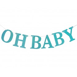 Girlanda BABY SHOWER brokatowa - 300 cm