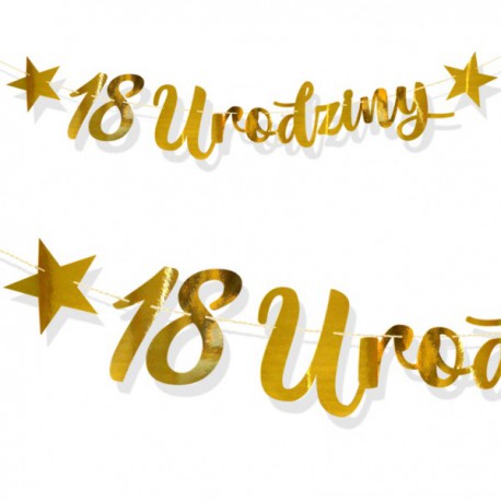 Baner 18 urodziny złoty Baner 18 urodziny złoty
