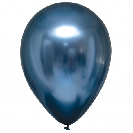 Balon chromowany 30cm, niebieski