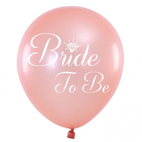 Balon 12'' Bride to be rose gold 1szt