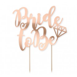 Topper Bride to Be rose gold