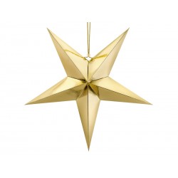 Gwiazda papierowa 70cm złoty