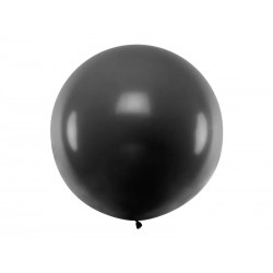 Balon okrągły 1m Pastel Black