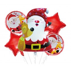Zestaw balonów Mikołaj
