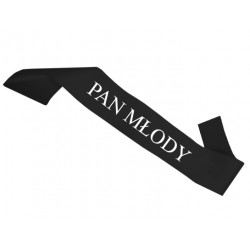 Szarfa Pan Młody na wieczór...