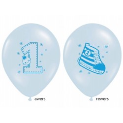 balon na roczek trampek niebieski