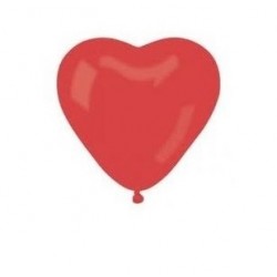 Balon w kształcie serca, czerwony